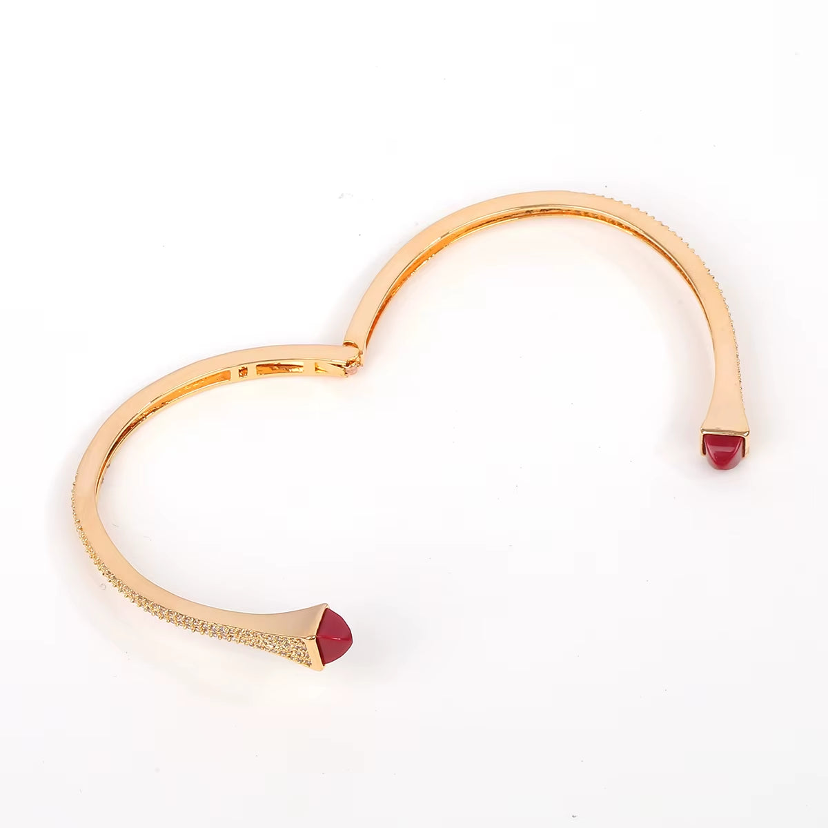 New Luxury Women 2 Pcs Bracelet Ring Set Colorful Resin Gold Cuff Bangle Ring Wedding Party Jewelry Set