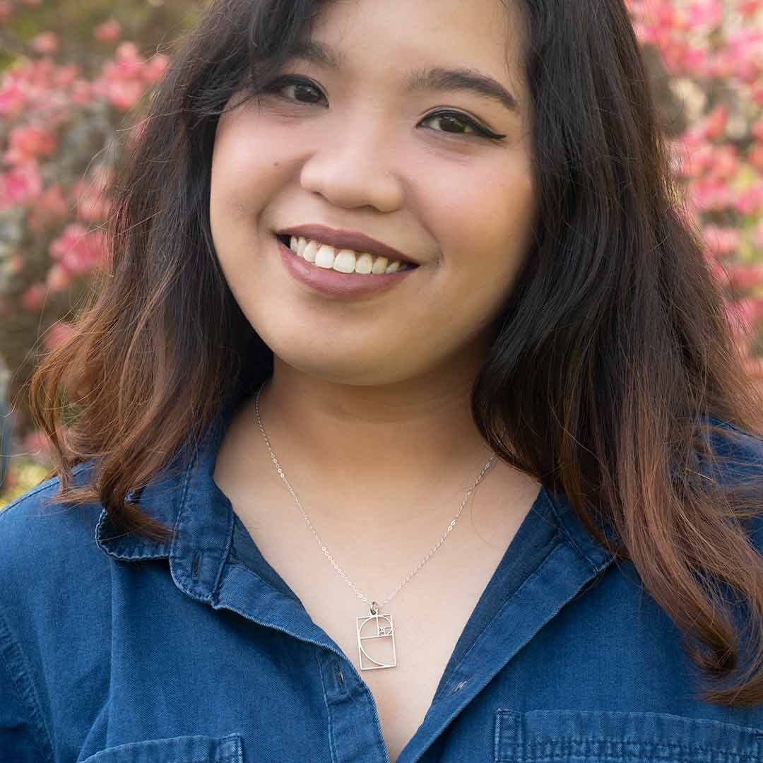 Fibonacci Spiral Necklace | Golden Ratio, Math Science Jewelry, Unique STEM Pendant Gift for a Mathematician, Mathematics Teacher, Maths