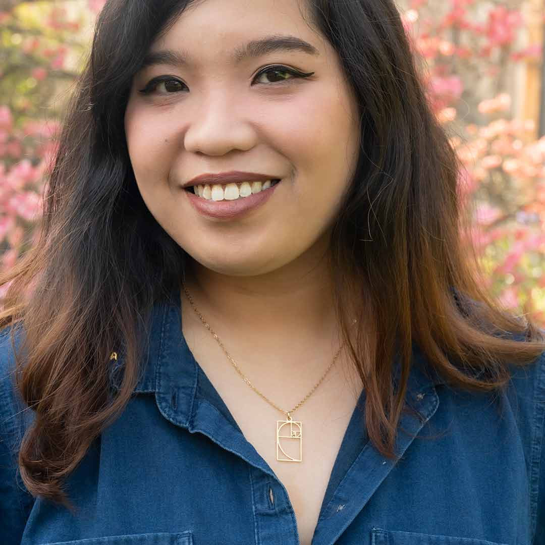 Fibonacci Spiral Necklace | Golden Ratio, Math Science Jewelry, Unique STEM Pendant Gift for a Mathematician, Mathematics Teacher, Maths